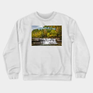 Taughannock Creek Tompkins County New York Crewneck Sweatshirt